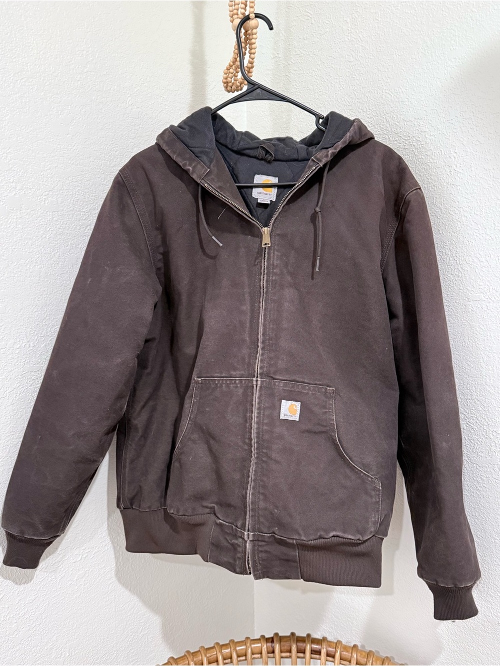 Carhartt Y2K Dark Brown Hooded Jacket 
J130 DKB